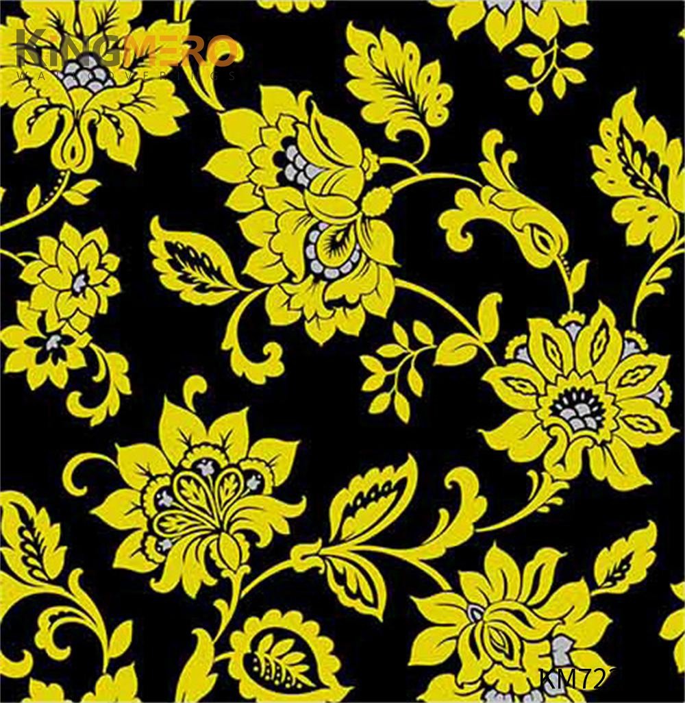 KINGMERO PVC Deep Embossed Flowers Affordable European Household 0.53*9.5M(±5%) water wallpaper for walls Wallpaper SKU:KM72337