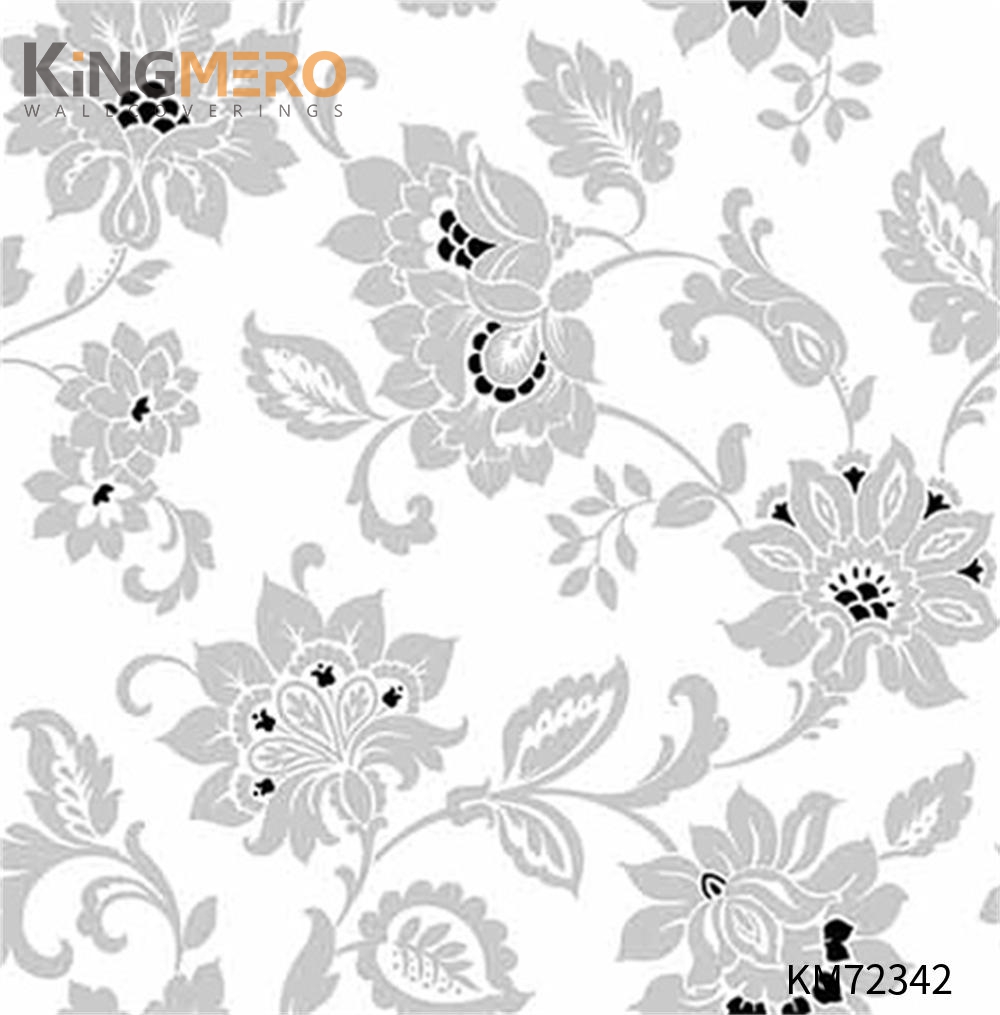 KINGMERO 0.53*9.5M(±5%) wallpaper designs for the home Flowers Deep Embossed European Household Affordable PVC Wallpaper SKU:KM72342