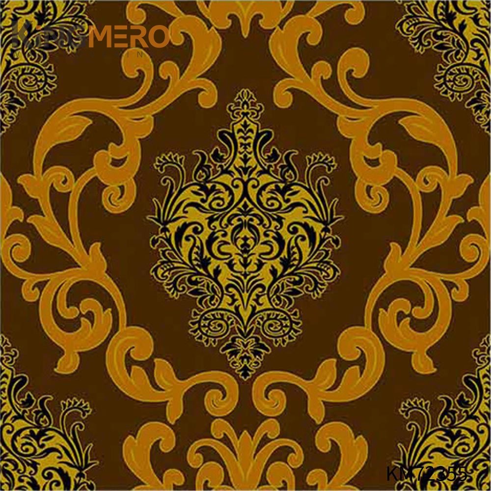 KINGMERO Affordable PVC European Household 0.53*9.5M(±5%) buy bathroom wallpaper Flowers Deep Embossed Wallpaper SKU:KM72355