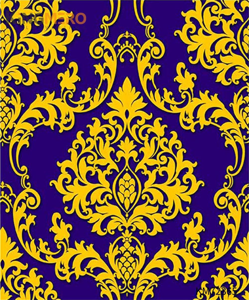 KINGMERO wallpaper for a room Affordable Flowers Deep Embossed European Household 0.53*9.5M(±5%) PVC Wallpaper SKU:KM72365