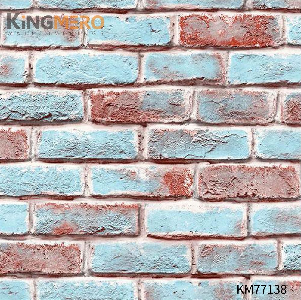 KINGMERO PVC Exporter Geometric 0.53*9.5M(±5%) Modern Children Room Deep Embossed latest wallpaper Wallpaper SKU:KM77138