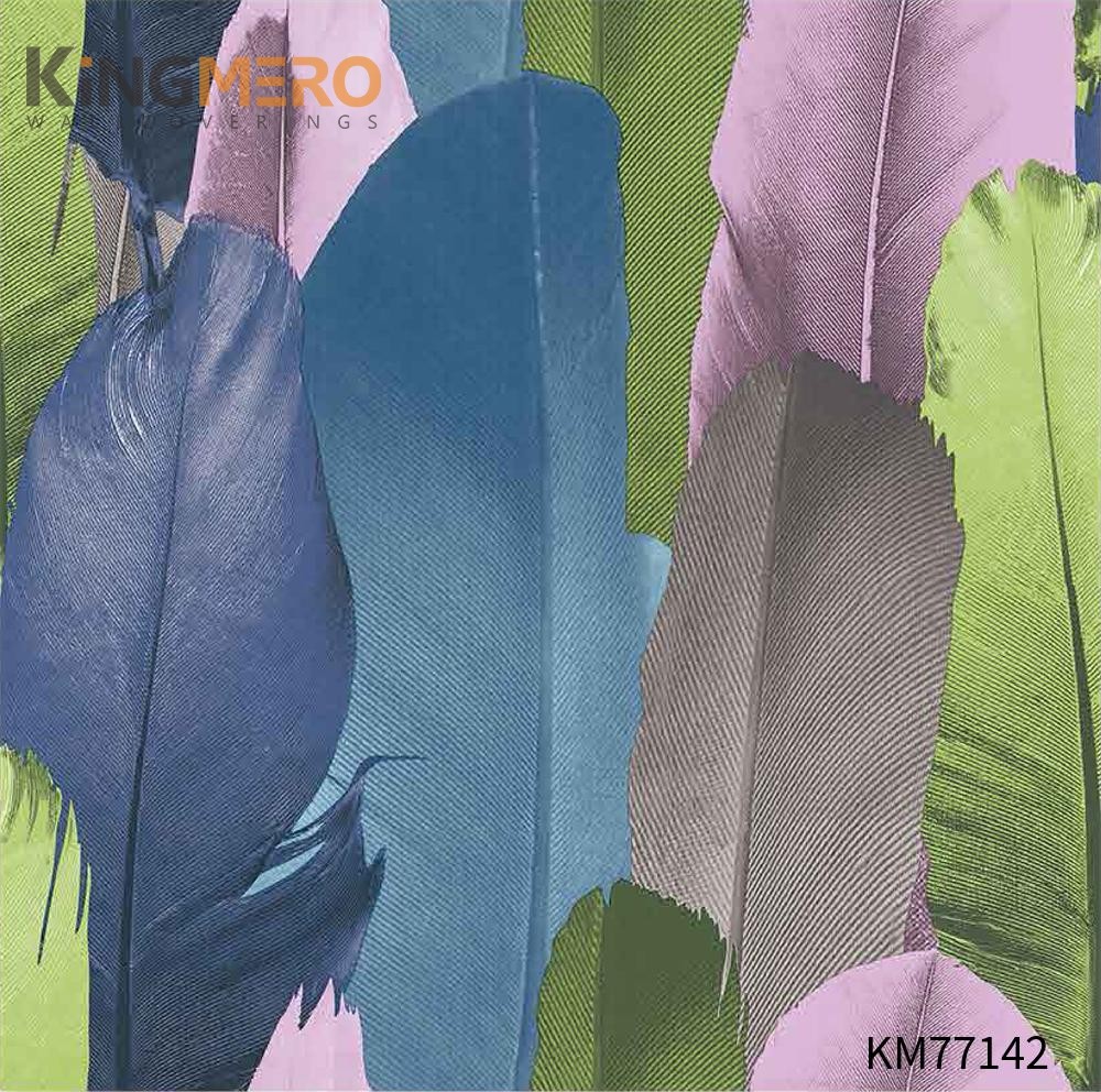 KINGMERO PVC Children Room Geometric Deep Embossed Modern Exporter 0.53*9.5M(±5%) landscape wallpaper Wallpaper SKU:KM77142