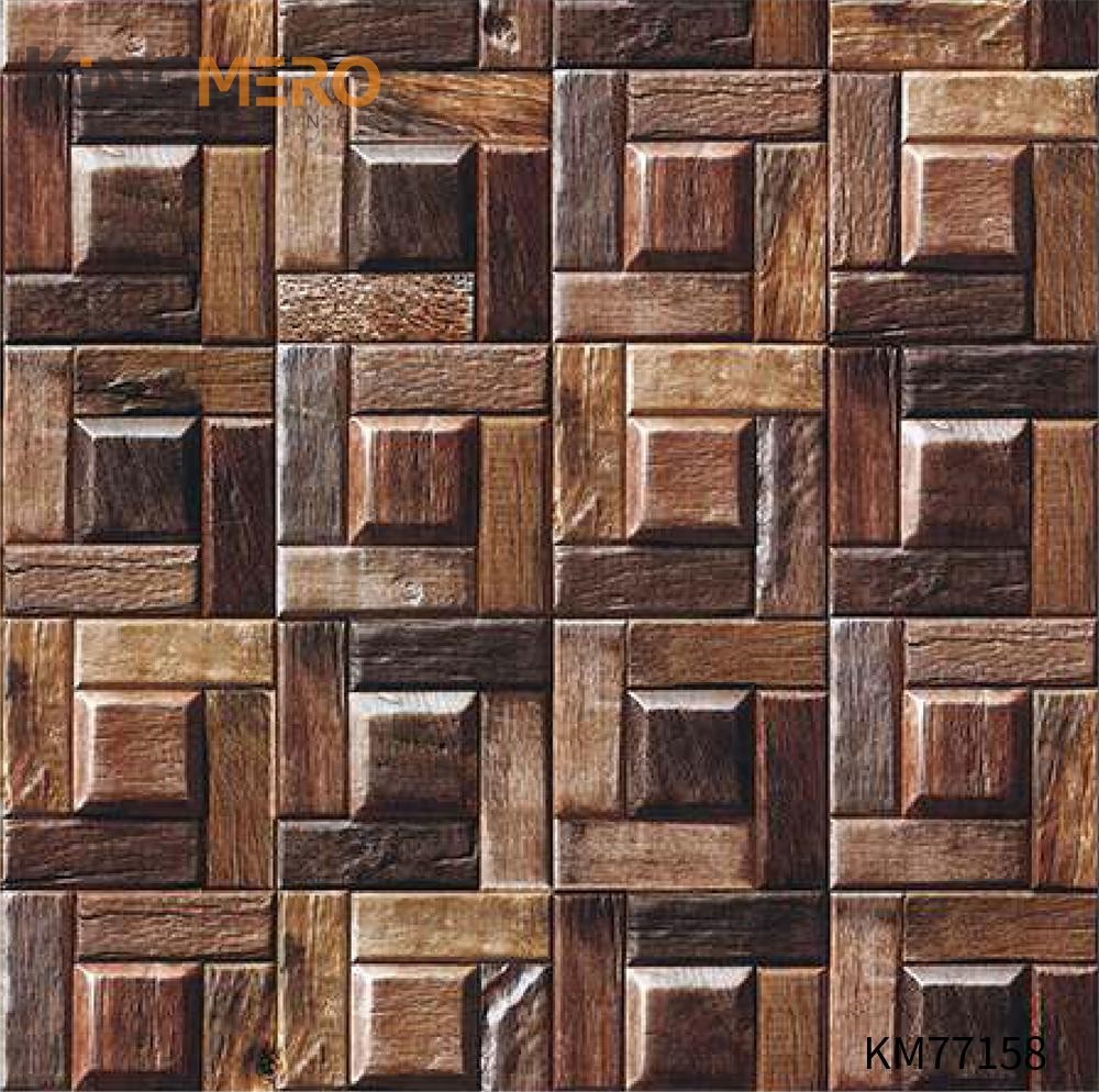 KINGMERO Exporter PVC 0.53*9.5M(±5%) wallpaper cover Modern Children Room Geometric Deep Embossed Wallpaper SKU:KM77158