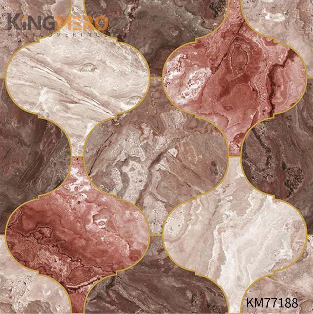 KINGMERO wallpaper design home decoration Exporter Geometric Deep Embossed Modern Children Room 0.53*9.5M(±5%) PVC Wallpaper SKU:KM77188