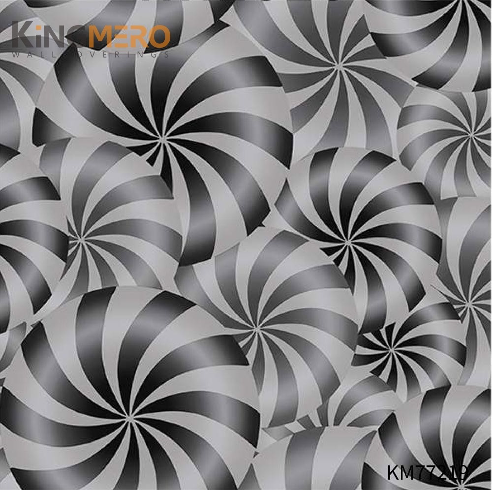 KINGMERO wallpaper to wall Exporter Geometric Deep Embossed Modern Children Room 0.53*9.5M(±5%) PVC Wallpaper SKU:KM77219