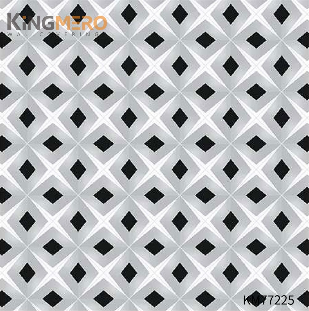 KINGMERO home decor hd wallpapers Exporter Geometric Deep Embossed Modern Children Room 0.53*9.5M(±5%) PVC Wallpaper SKU:KM77225