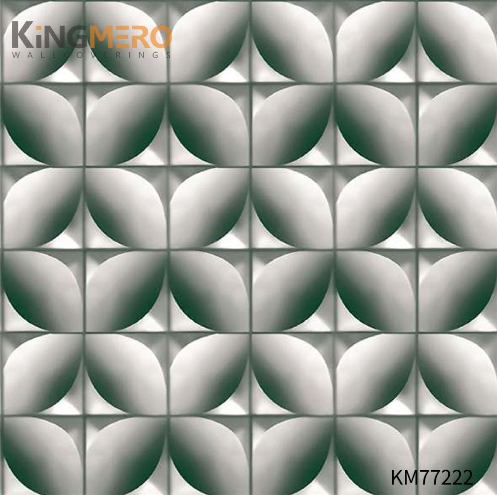 KINGMERO wallpaper design room Exporter Geometric Deep Embossed Modern Children Room 0.53*9.5M(±5%) PVC Wallpaper SKU:KM77222