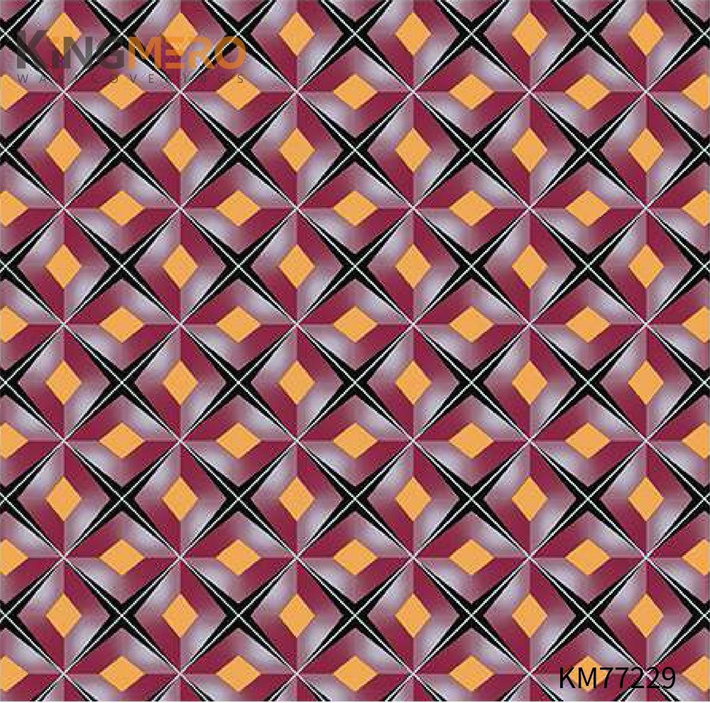 KINGMERO wall papers for walls Exporter Geometric Deep Embossed Modern Children Room 0.53*9.5M(±5%) PVC Wallpaper SKU:KM77229