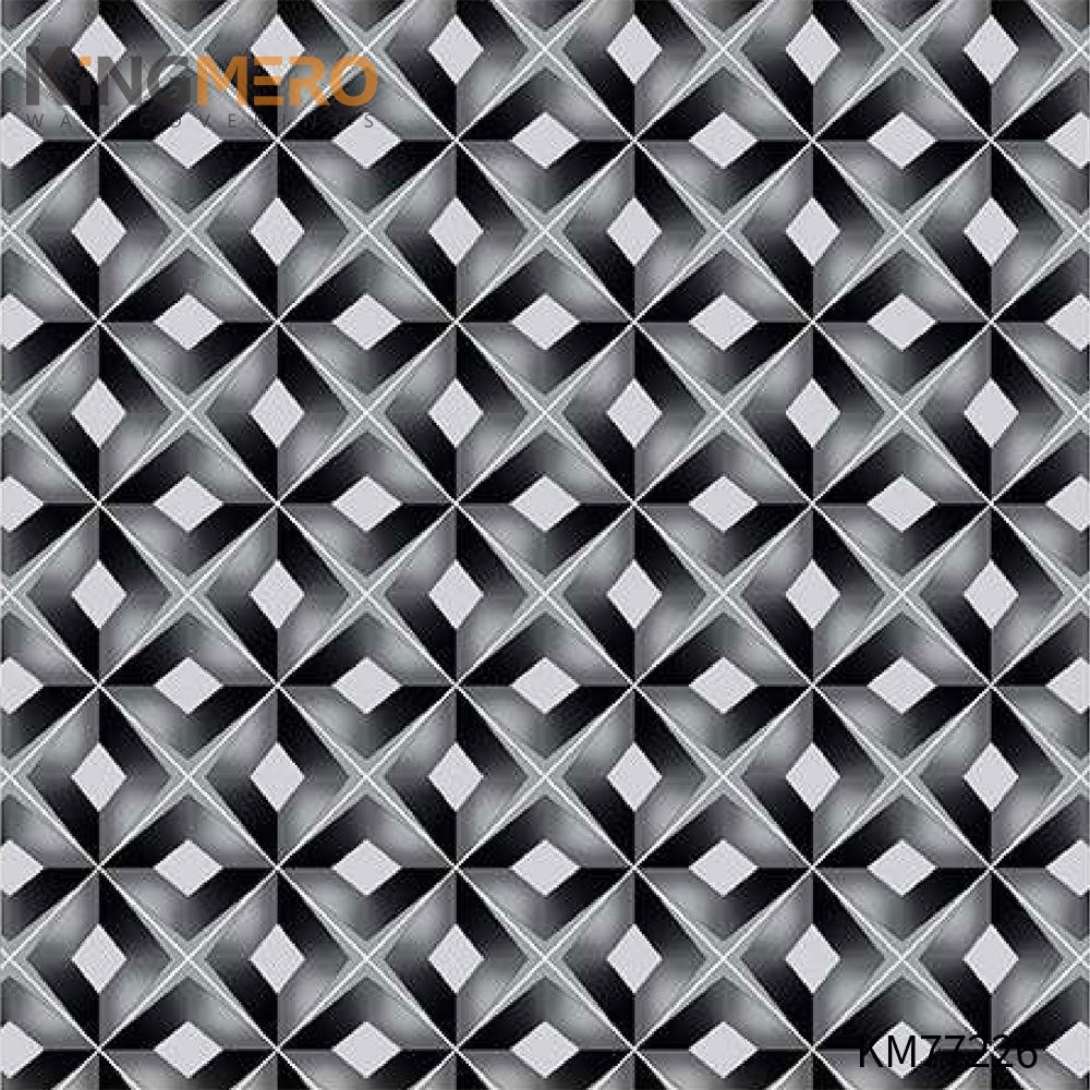 KINGMERO wallpaper design in bedroom Exporter Geometric Deep Embossed Modern Children Room 0.53*9.5M(±5%) PVC Wallpaper SKU:KM77226