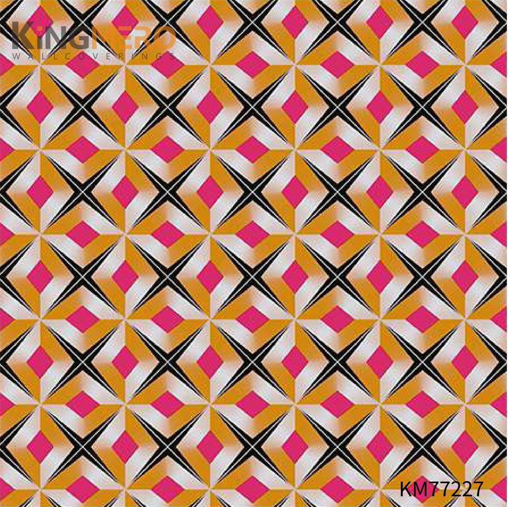 KINGMERO designer wall papers Exporter Geometric Deep Embossed Modern Children Room 0.53*9.5M(±5%) PVC Wallpaper SKU:KM77227
