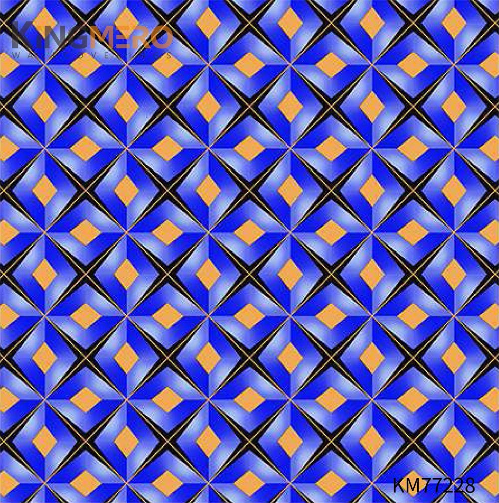 KINGMERO brown wallpaper Exporter Geometric Deep Embossed Modern Children Room 0.53*9.5M(±5%) PVC Wallpaper SKU:KM77228