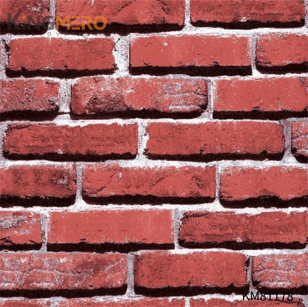 KINGMERO PVC Brick Affordable Flocking Chinese Style Children Room 0.53*9.5M(±5%) picture wallpaper Wallpaper SKU:KM81178