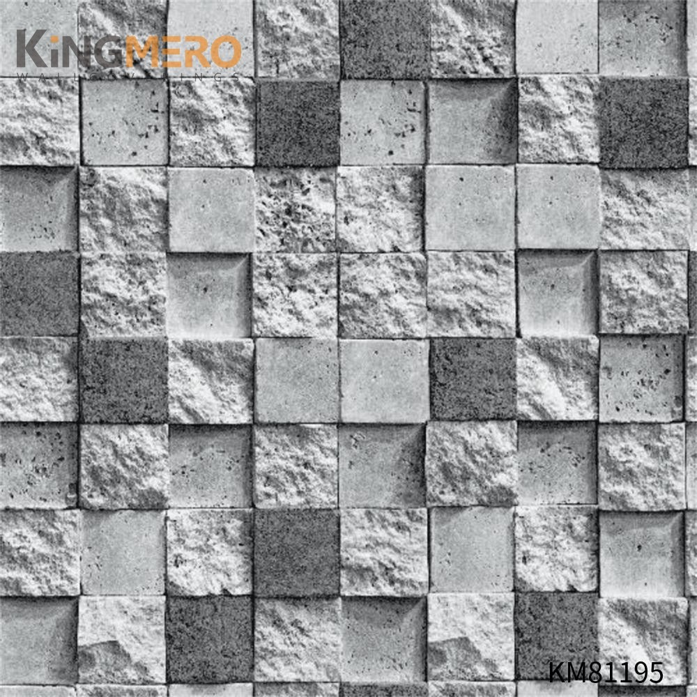 KINGMERO Flocking Chinese Style Children Room 0.53*9.5M(±5%) where can i get wallpaper Brick Affordable PVC Wallpaper SKU:KM81195