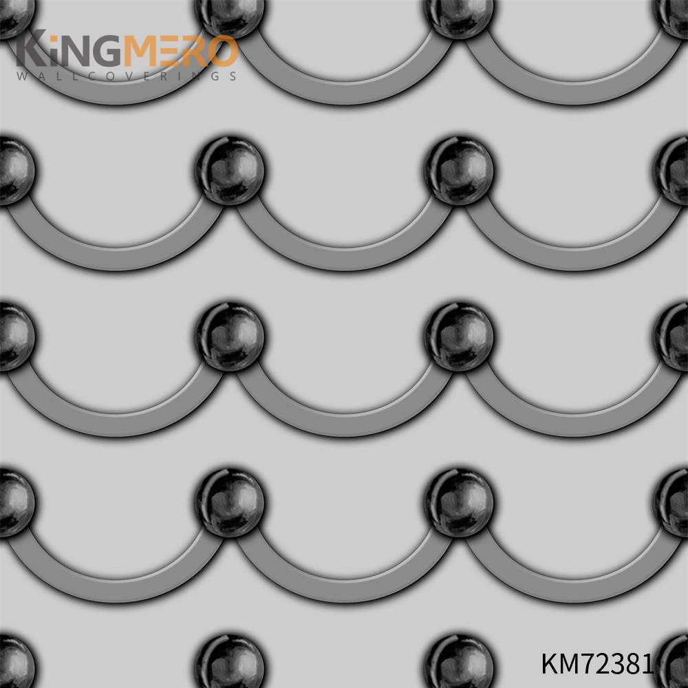 KINGMERO PVC house wallpaper Geometric Bronzing European Photo studio 0.53*9.5M(±5%) Exporter Wallpaper SKU:KM72381