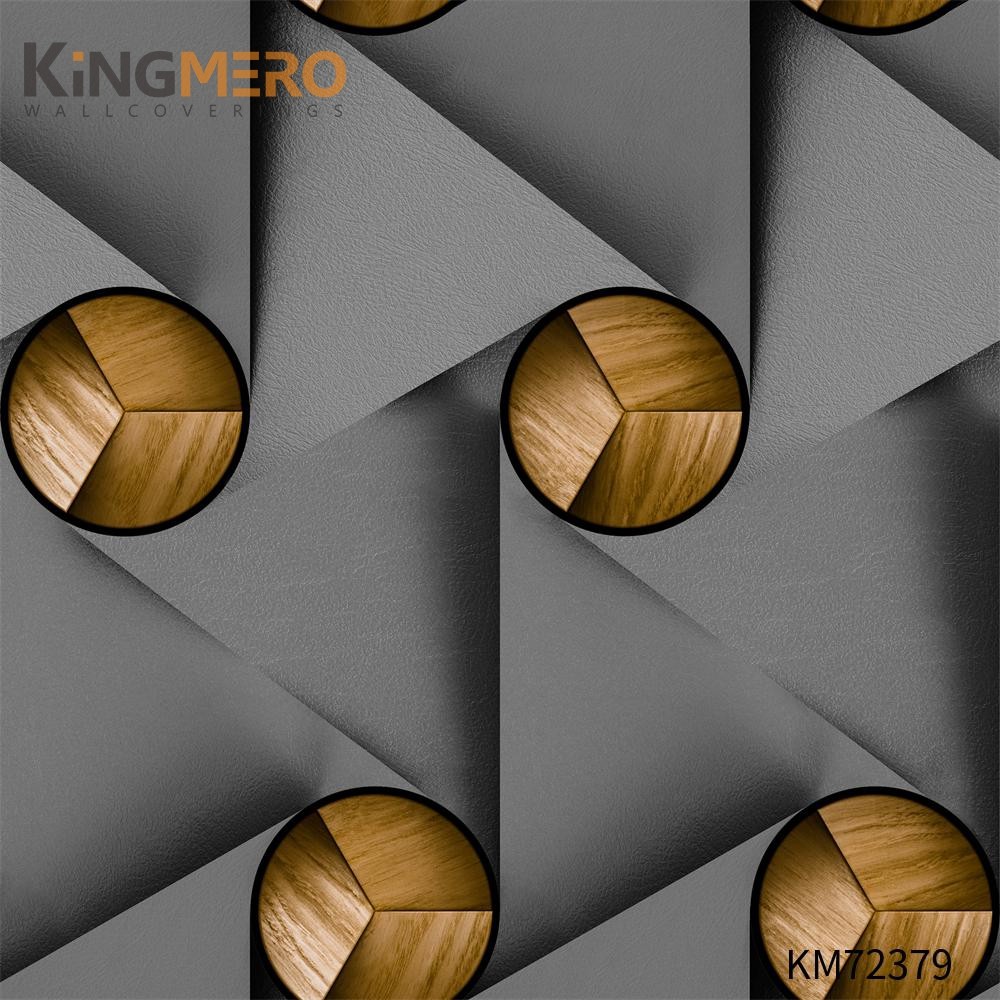 KINGMERO PVC Exporter Geometric Bronzing European Photo studio 0.53*9.5M(±5%) wallpaper design Wallpaper SKU:KM72379