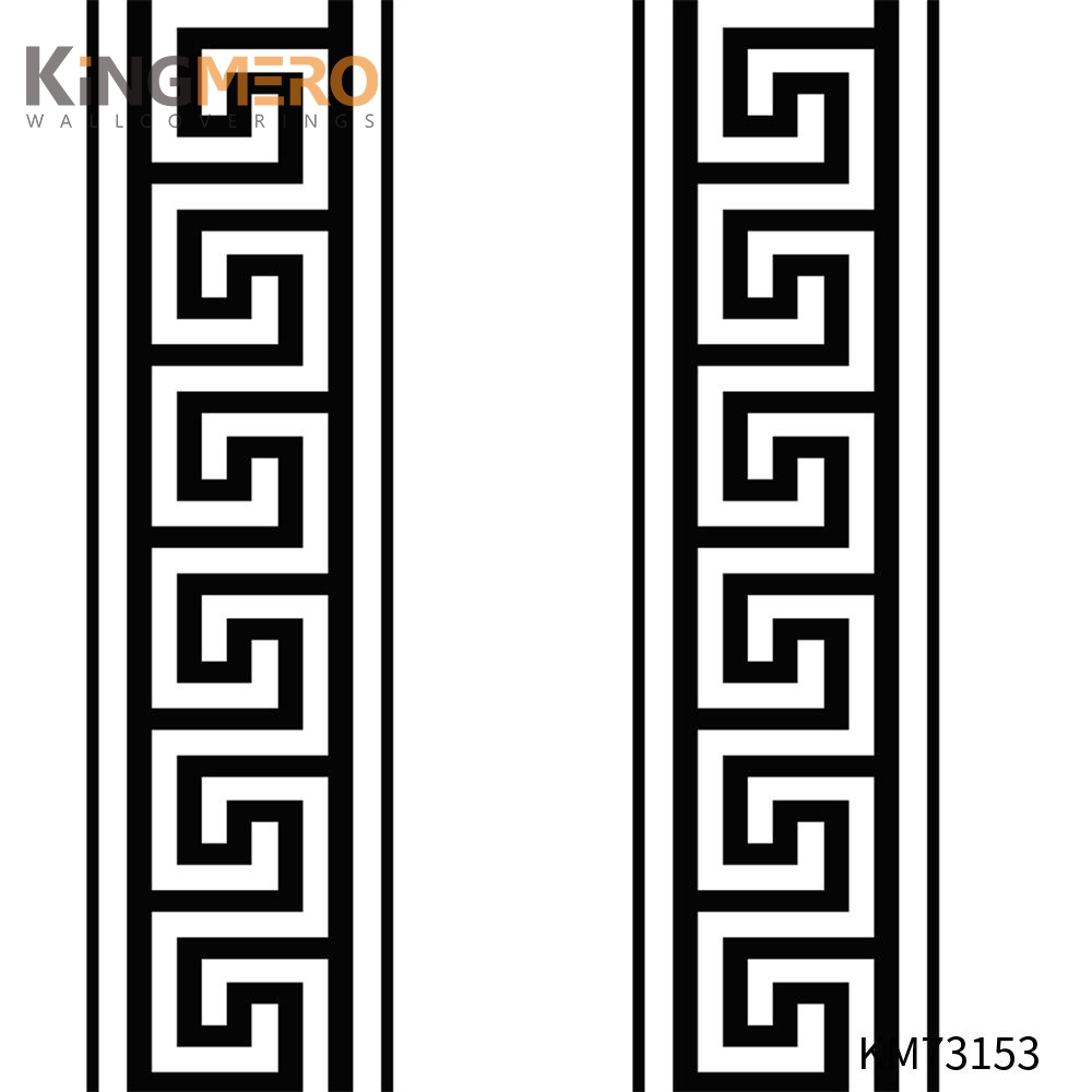 KINGMERO PVC Exporter Bronzing Geometric European Photo studio 0.53*9.5M(±5%) cover wallpaper Wallpaper SKU:KM73153