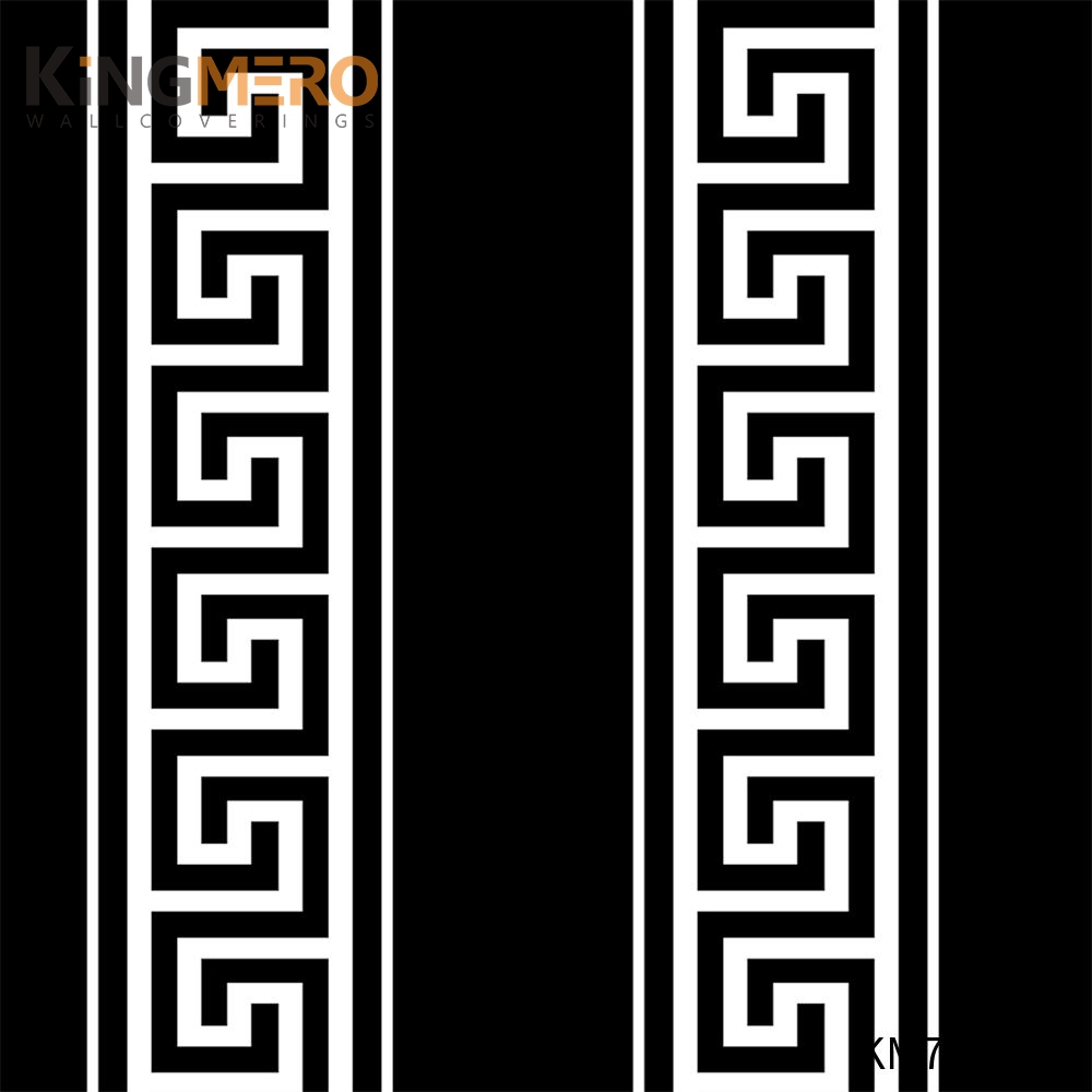 KINGMERO PVC Bronzing Geometric Exporter European Photo studio 0.53*9.5M(±5%) red and black wallpaper for walls Wallpaper SKU:KM73152
