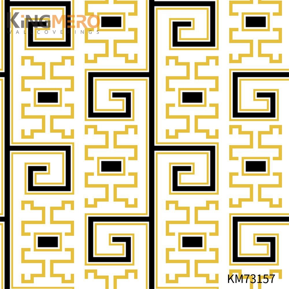KINGMERO 0.53*9.5M(±5%) wallpaper online shopping Geometric Bronzing European Photo studio Exporter PVC Wallpaper SKU:KM73157
