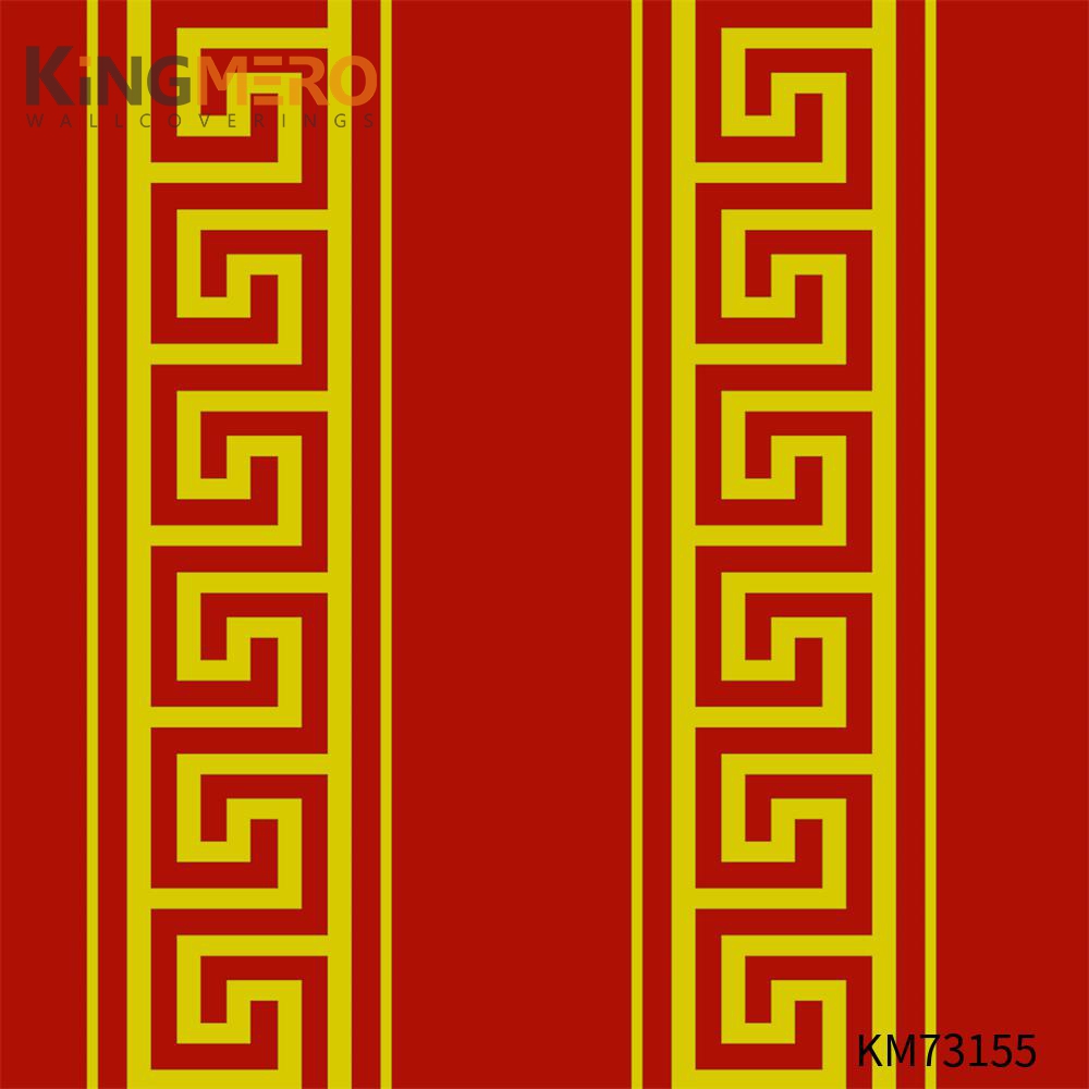 KINGMERO PVC Geometric Exporter Bronzing European Photo studio 0.53*9.5M(±5%) home wall wallpaper Wallpaper SKU:KM73155