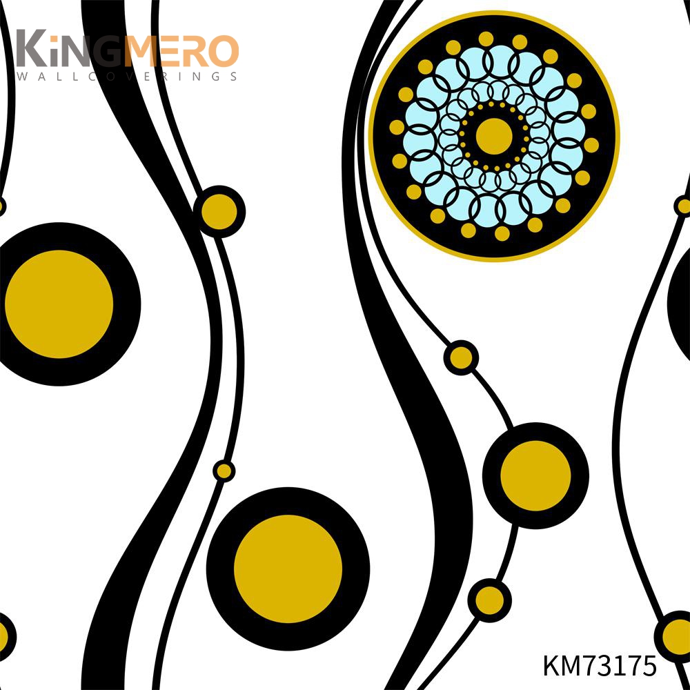 KINGMERO Geometric Bronzing Exporter PVC European Photo studio 0.53*9.5M(±5%) wallpaper design home decoration Wallpaper SKU:KM73175