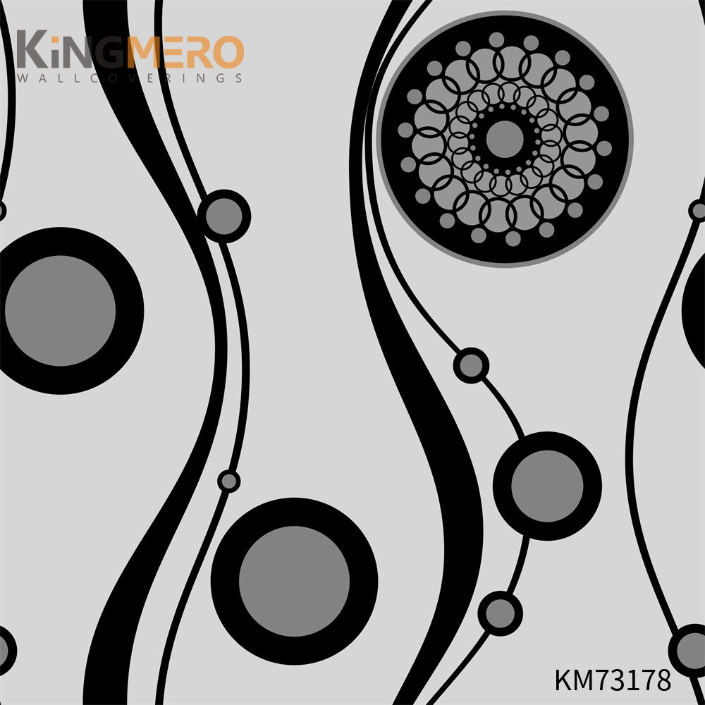 KINGMERO design of wallpaper for wall Exporter Geometric Bronzing European Photo studio 0.53*9.5M(±5%) PVC Wallpaper SKU:KM73178