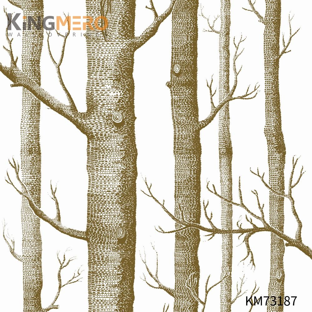 KINGMERO home decor wallpaper ideas Exporter Geometric Bronzing European Photo studio 0.53*9.5M(±5%) PVC Wallpaper SKU:KM73187