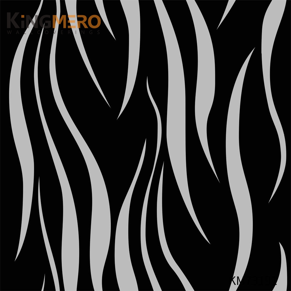 KINGMERO black modern wallpaper Exporter Geometric Bronzing European Photo studio 0.53*9.5M(±5%) PVC Wallpaper SKU:KM73191