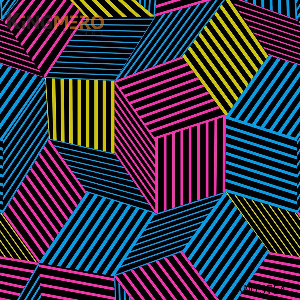 KINGMERO designer room wallpaper Exporter Geometric Bronzing European Photo studio 0.53*9.5M(±5%) PVC Wallpaper SKU:KM75754