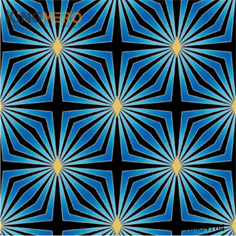 KINGMERO PVC Top G Geometric Deep Embossed wallpaper design for bedroom Household 0.53*9.5M(±5%) European Wallpaper SKU:KM84764