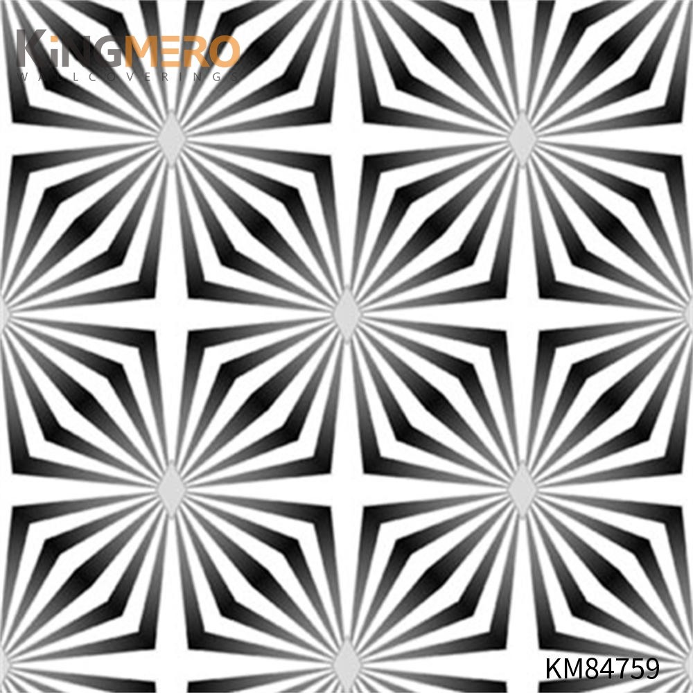KINGMERO PVC Top G Geometric Deep Embossed European Household 0.53*9.5M(±5%) designer wallpaper Wallpaper SKU:KM84759