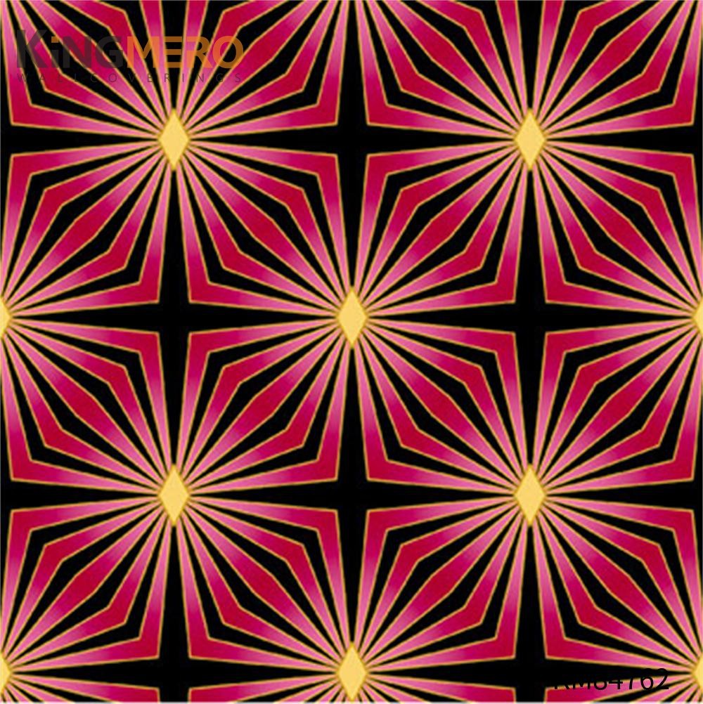 KINGMERO PVC Top G wallpaper for the home Deep Embossed European Household 0.53*9.5M(±5%) Geometric Wallpaper SKU:KM84762