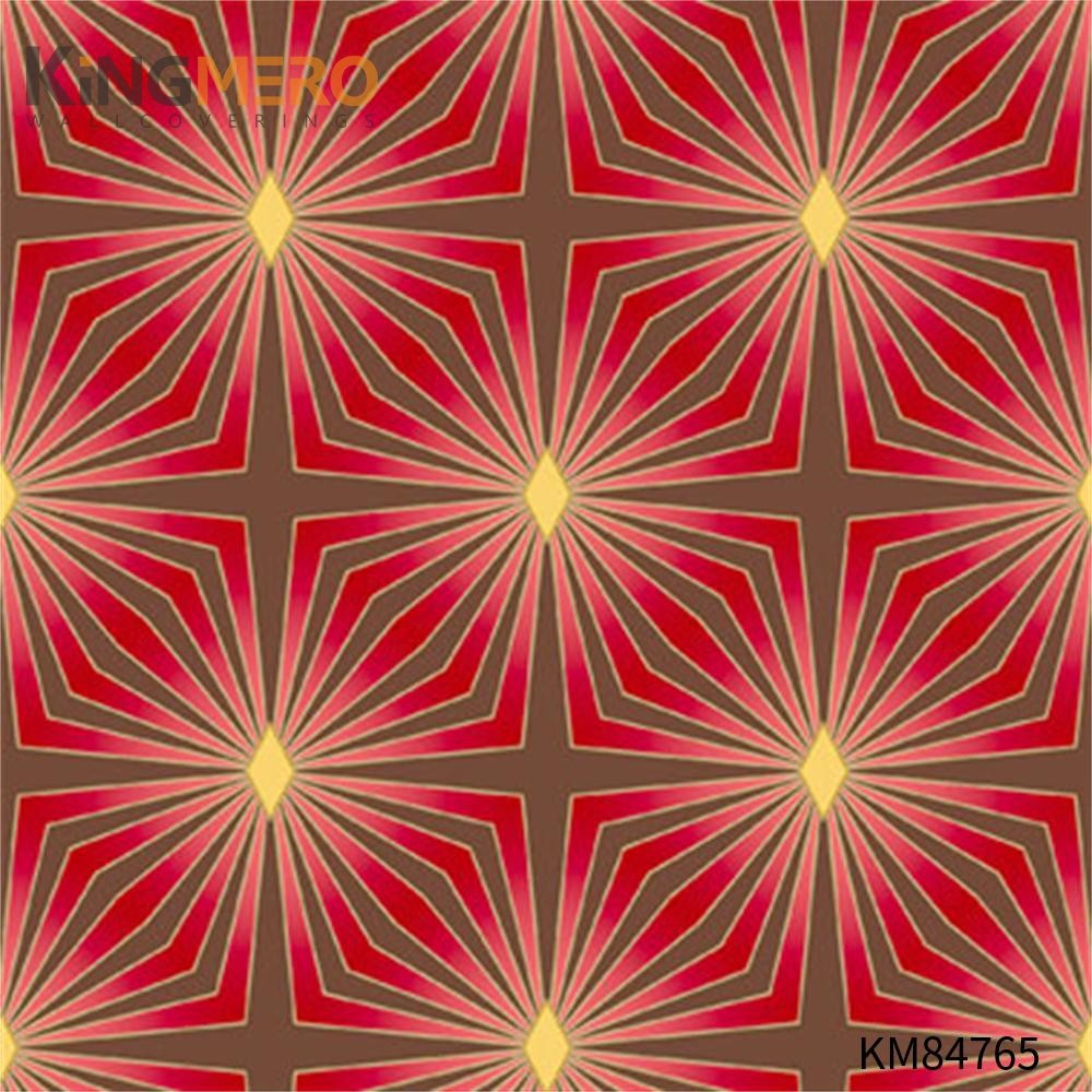 KINGMERO PVC Top G Geometric Deep Embossed European wallpaper for room 0.53*9.5M(±5%) Household Wallpaper SKU:KM84765