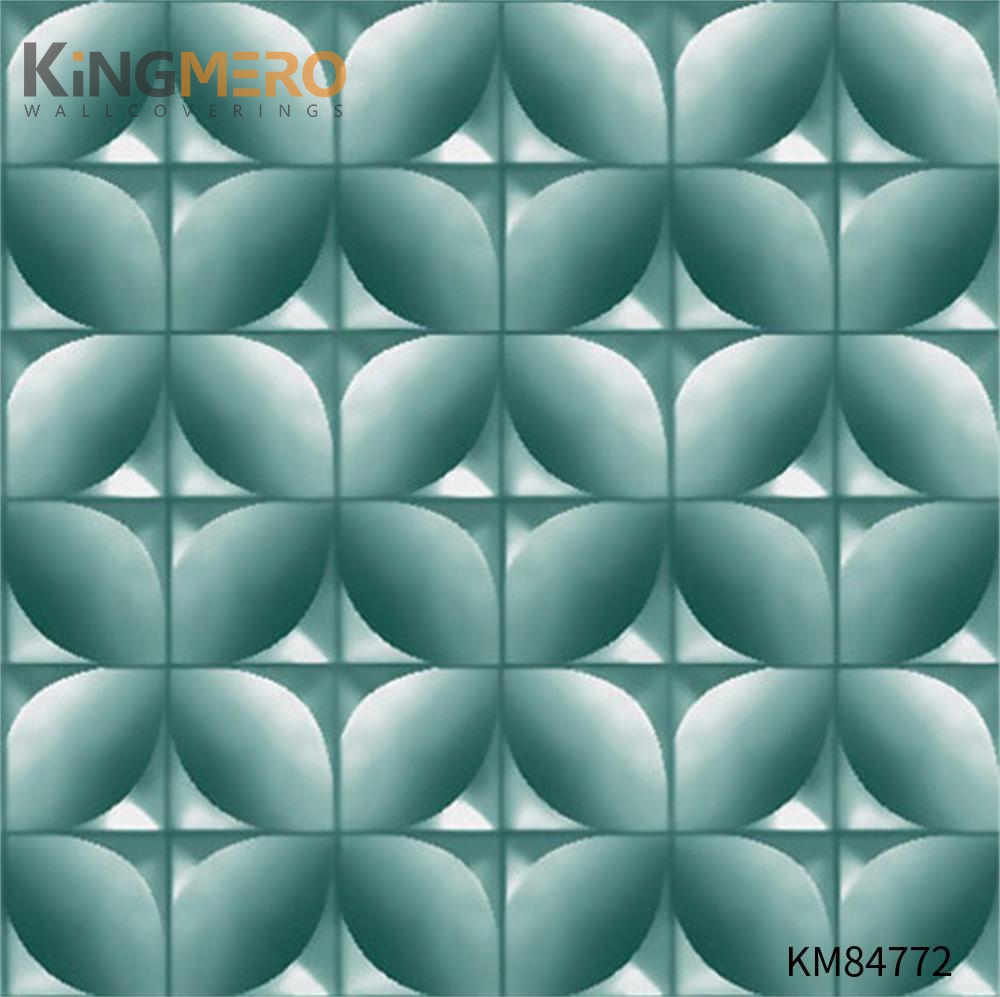 KINGMERO PVC Top G Geometric Deep Embossed European 0.53*9.5M(±5%) Household wallpaper wall coverings Wallpaper SKU:KM84772