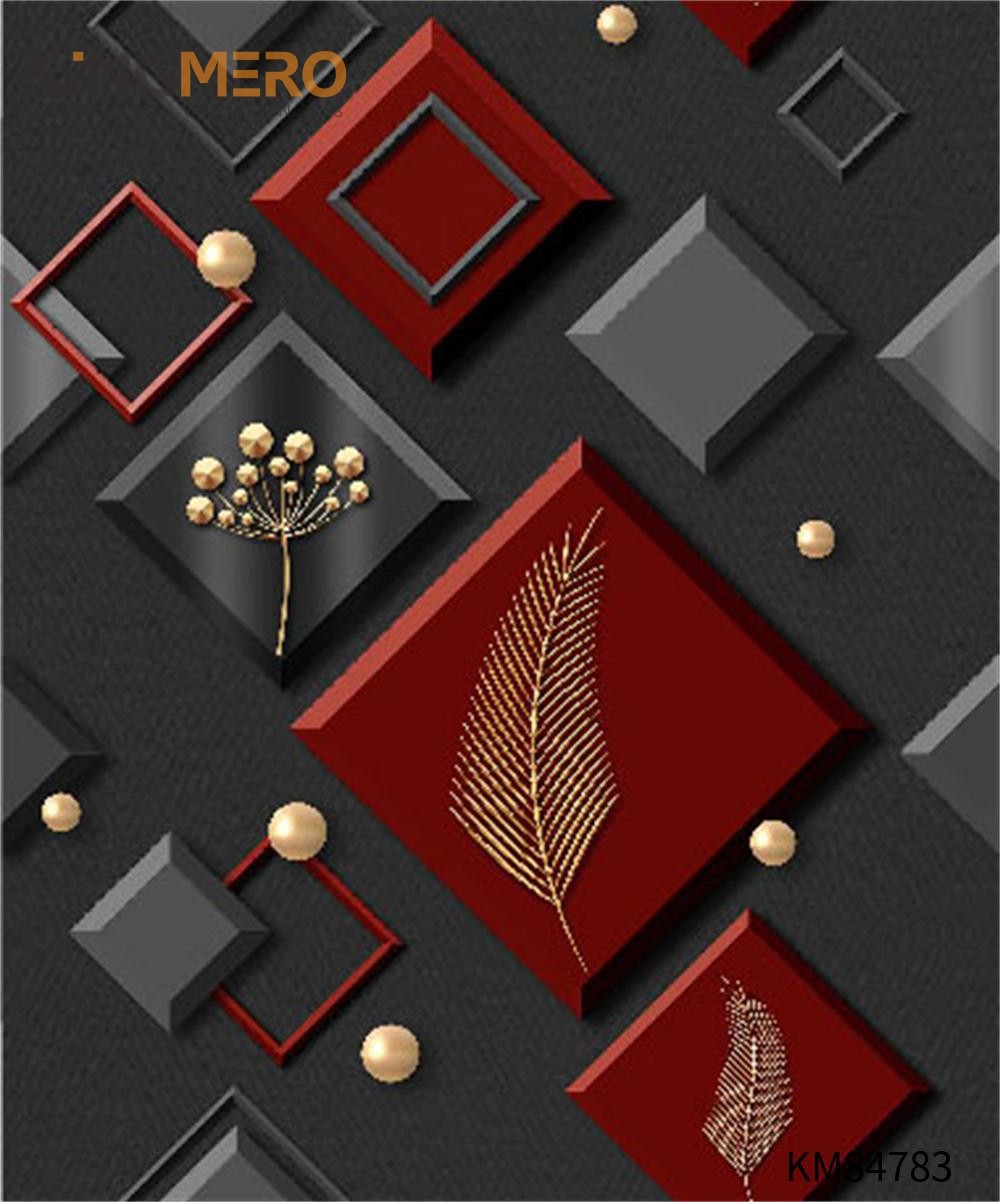 KINGMERO PVC Deep Embossed Geometric Top G European Household 0.53*9.5M(±5%) online shopping wallpaper Wallpaper SKU:KM84783