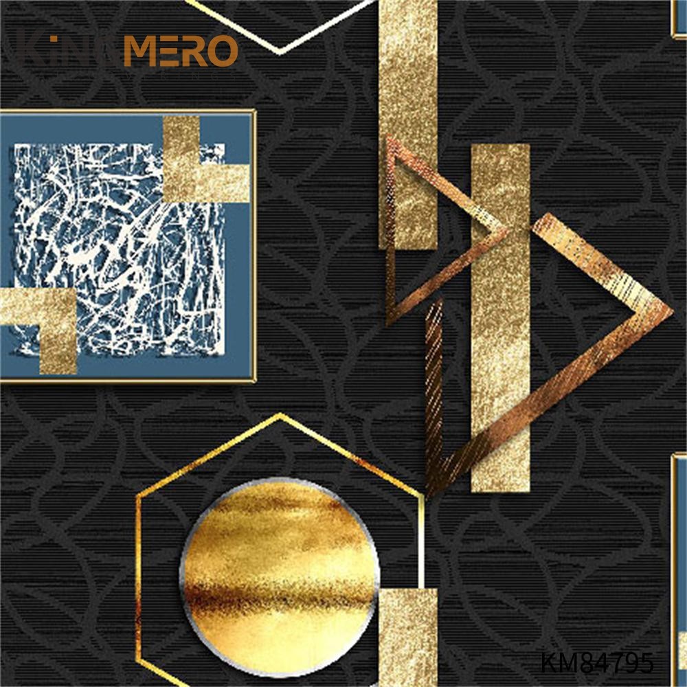 KINGMERO Top G Household 0.53*9.5M(±5%) where to buy modern wallpaper European PVC Geometric Deep Embossed Wallpaper SKU:KM84795