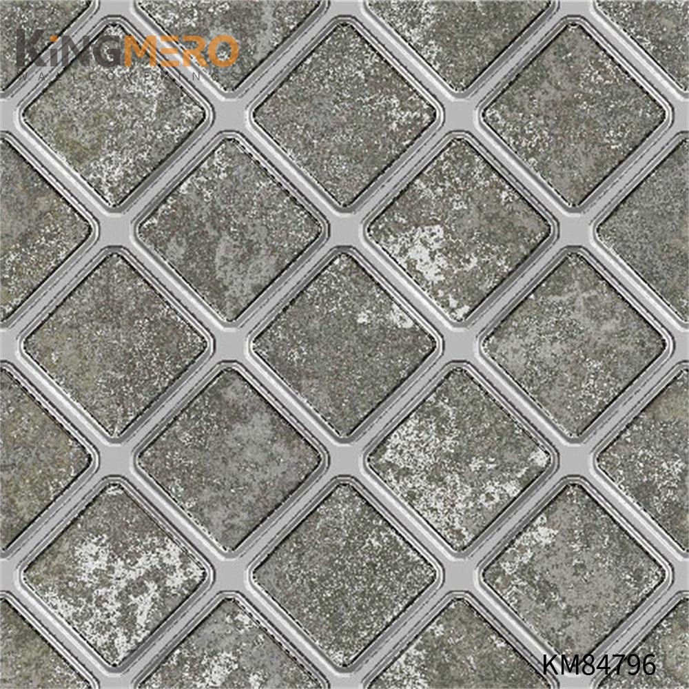 KINGMERO Top G PVC Household 0.53*9.5M(±5%) home wallpaper borders Geometric Deep Embossed European Wallpaper SKU:KM84796