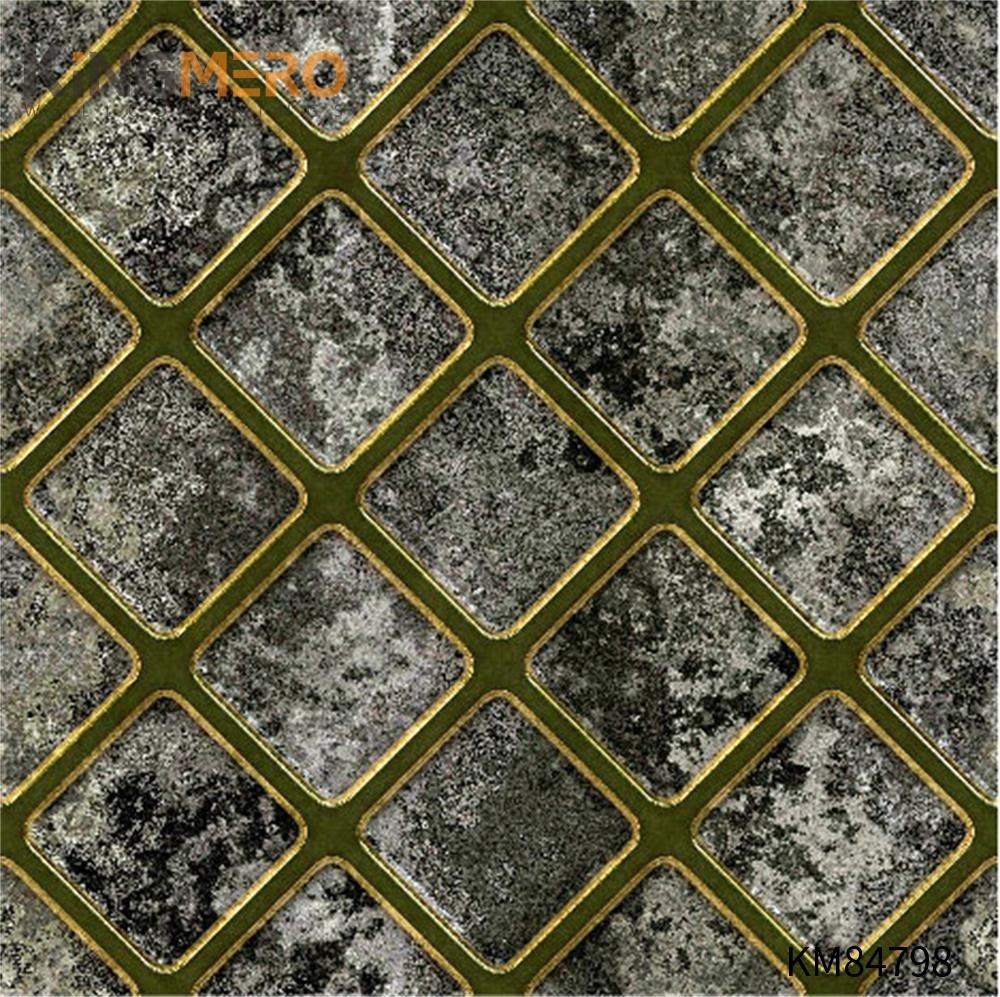 KINGMERO Top G PVC Geometric Deep Embossed Household 0.53*9.5M(±5%) online wallpaper shop European Wallpaper SKU:KM84798