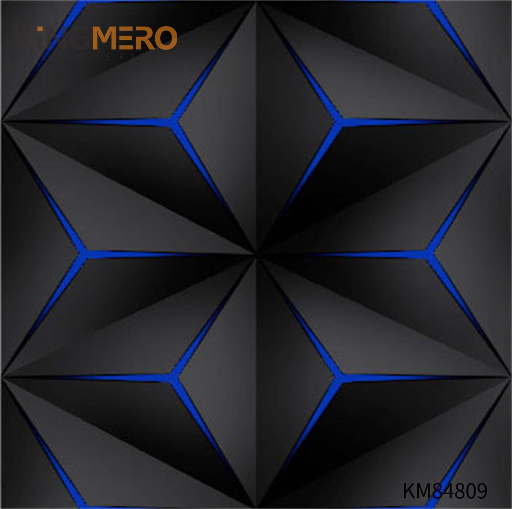 KINGMERO wall paper for walls Top G Geometric Deep Embossed European Household 0.53*9.5M(±5%) PVC Wallpaper SKU:KM84809