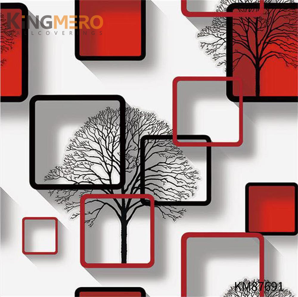 KINGMERO Pastoral Simple Flowers Embossing PVC Children Room 0.53*9.2M wallpaper wallcovering Wallpaper SKU:KM87691