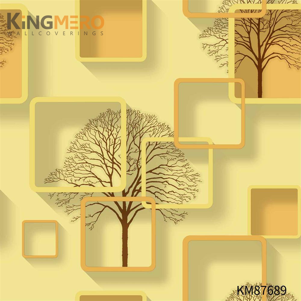 KINGMERO PVC Simple Flowers Children Room Pastoral Embossing 0.53*9.2M wallpaper wall decor Wallpaper SKU:KM87689