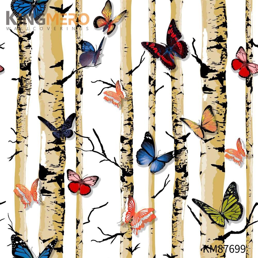 KINGMERO PVC Flowers Simple Embossing Pastoral Children Room 0.53*9.2M home wallpaper decor Wallpaper SKU:KM87699
