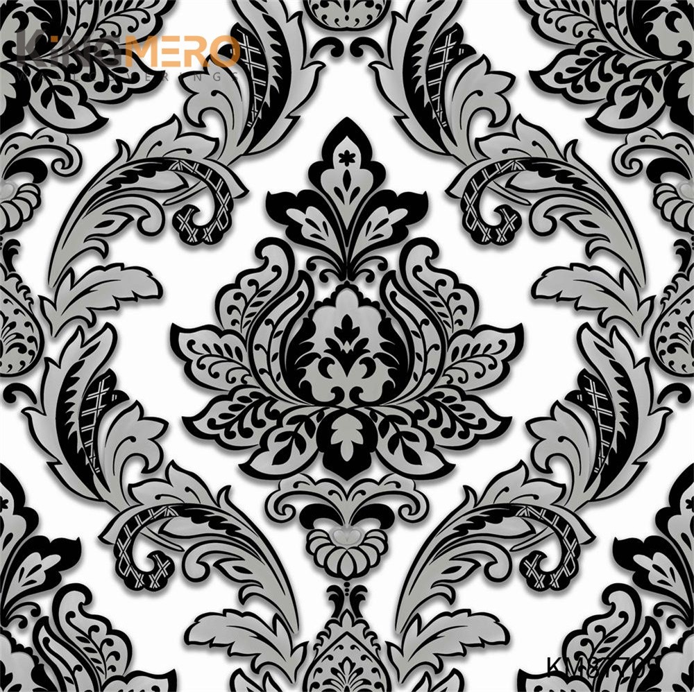 KINGMERO Simple PVC Children Room 0.53*9.2M cheap wallpaper online store Flowers Embossing Pastoral Wallpaper SKU:KM87709