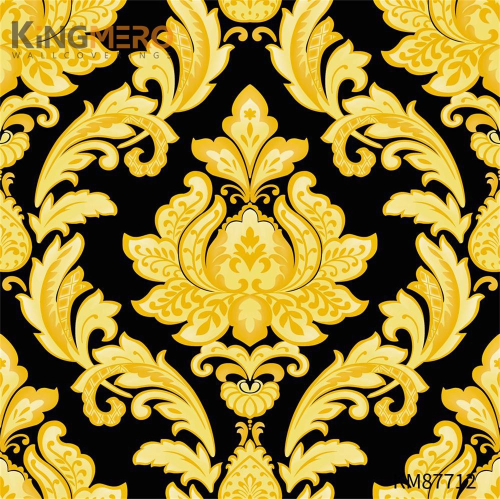 KINGMERO Pastoral Children Room 0.53*9.2M house design wallpaper Simple PVC Flowers Embossing Wallpaper SKU:KM87712