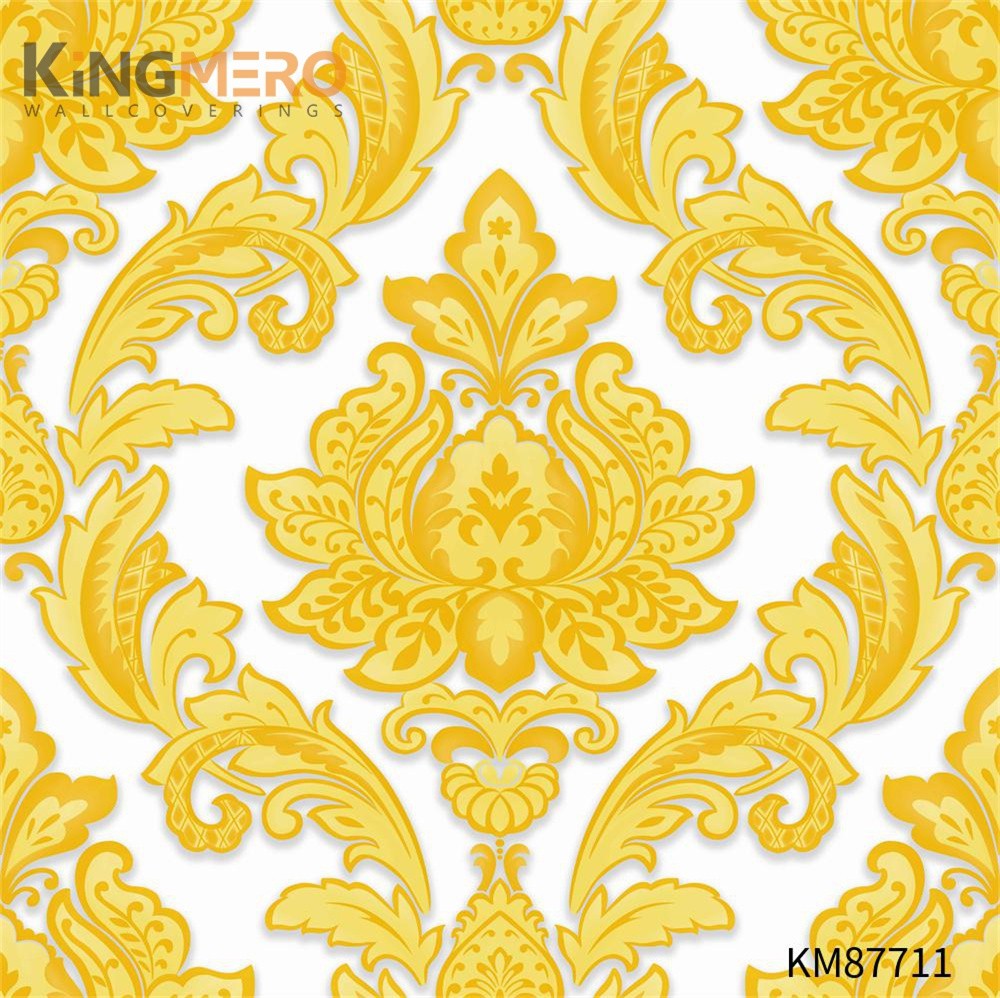 KINGMERO Simple PVC Flowers Embossing Children Room 0.53*9.2M interior decor wallpaper Pastoral Wallpaper SKU:KM87711