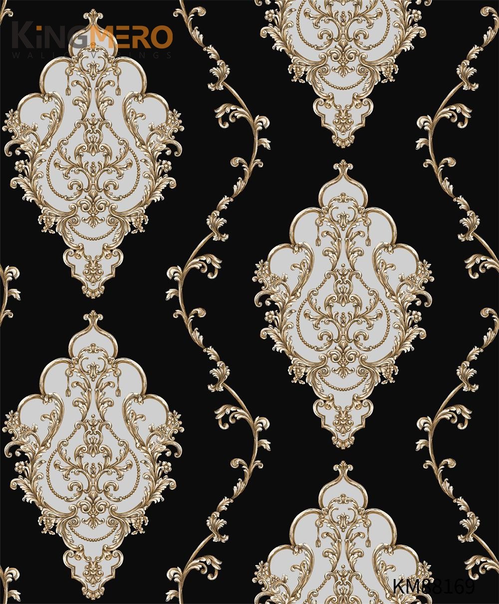 KINGMERO Wholesale Kids Room 0.53*9.2M wallpaper retail stores Modern PVC Geometric Embossing Wallpaper SKU:KM88169