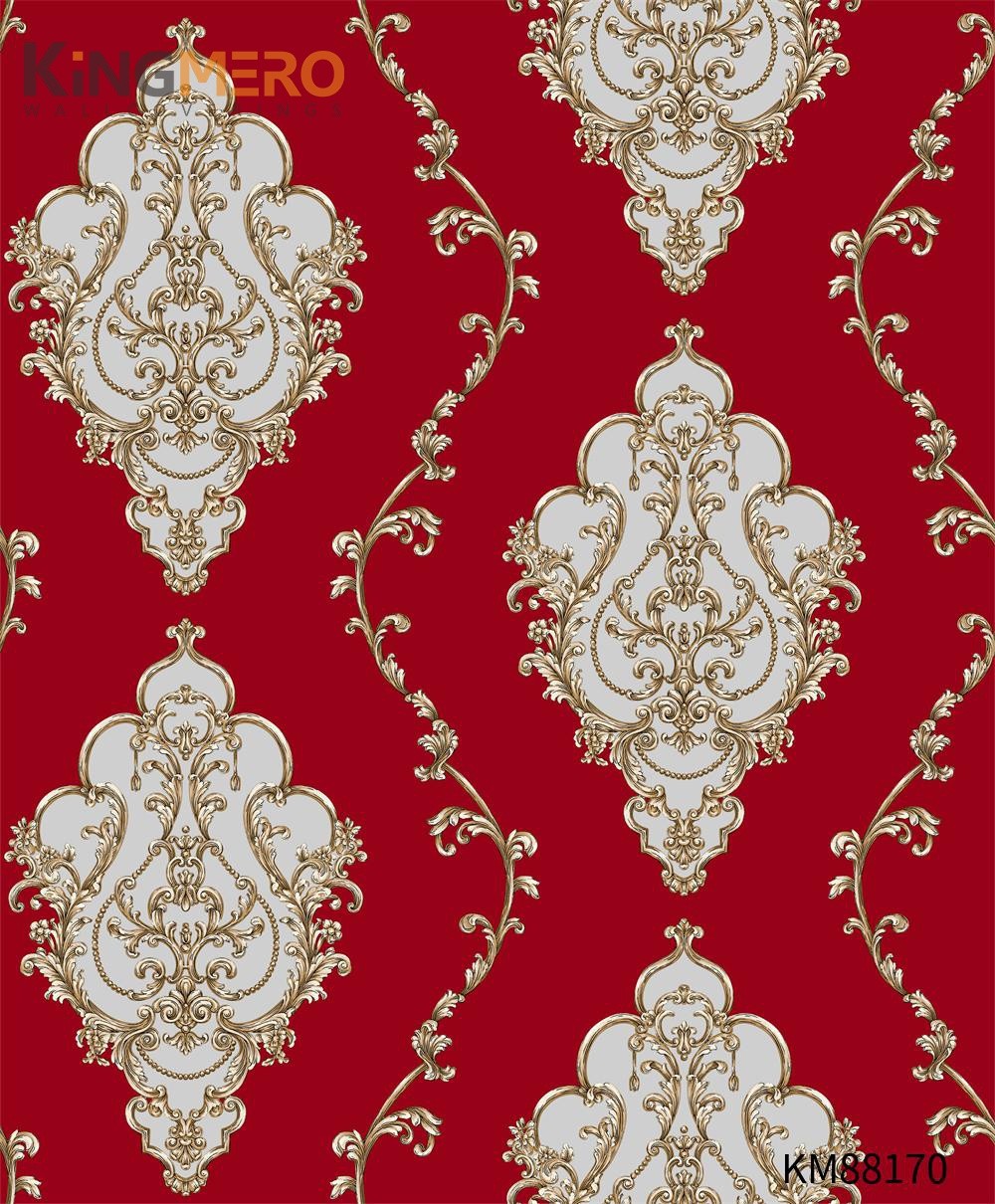 KINGMERO Wholesale PVC Kids Room 0.53*9.2M wallpaper at home Geometric Embossing Modern Wallpaper SKU:KM88170